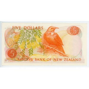 New Zealand 5 Dollars 1975 - 1977 (ND) Replacement