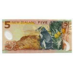 New Zealand 5 Dollars 1999