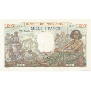 Tahiti 1000 Francs 1940 - 1957 (ND)