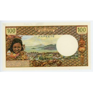 Tahiti 100 Francs 1971