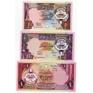 Kuwait Lot of 3 Banknotes 1992 (ND)