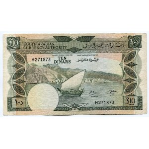 Yemen 10 Dinars 1969 (ND)