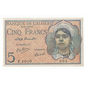 Algeria 5 Francs 1944
