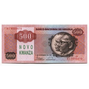 Angola 500 Novo Kwanzas 1987 (ND) Rare