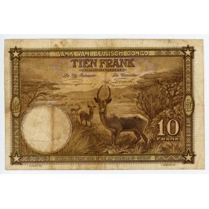 Belgian Congo 10 Francs 1937