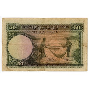 Belgian Congo 50 Francs 1955