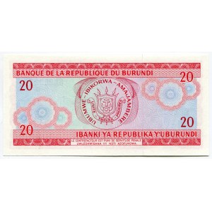 Burundi 20 Francs 1983
