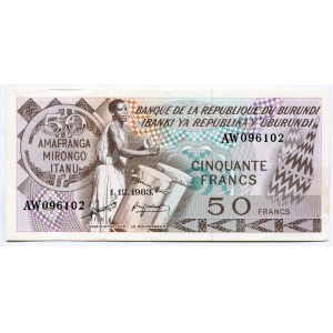 Burundi 50 Francs 1983