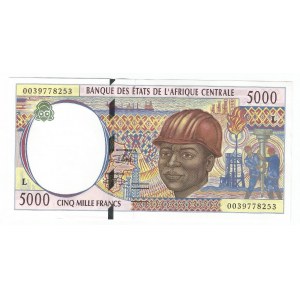 Central African States Gabon 5000 Francs 2000