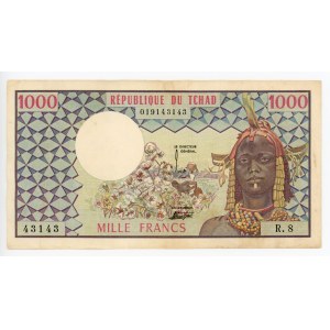 Chad 1000 Francs 1974 - 1978 (ND)