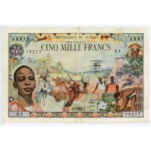 Chad 5000 Francs 1980