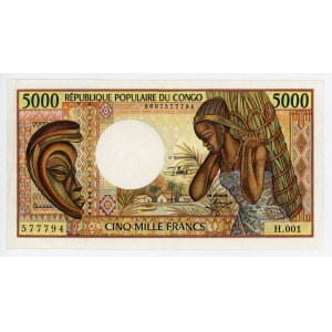 Congo 5000 Francs 1991 (ND)