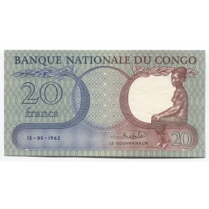 Congo Democratic Republic 20 Francs 1962