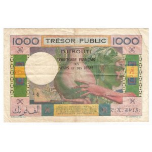 Djibouti French Afars and Issas 1000 Francs 1974