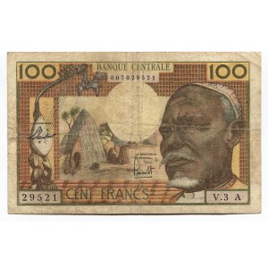 Equatoria African States Chad 100 Francs 1963 (ND)