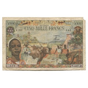 Equatorial African States Gabon 5000 Francs 1963 (ND) D
