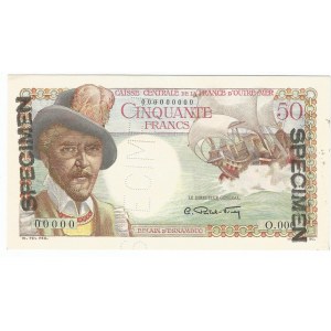 French Equatorial Africa 50 Francs 1947 (ND) Specimen