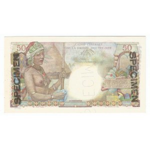 French Equatorial Africa 50 Francs 1947 (ND) Specimen