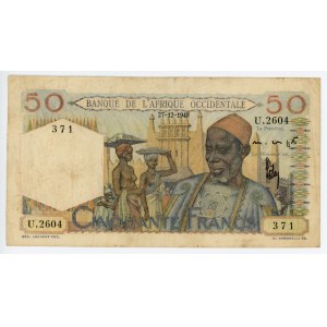 French West Africa 50 Francs 1948