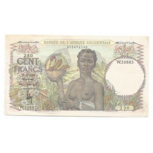 French West Africa 100 francs 1950