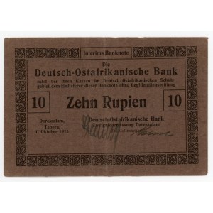 German East Africa 10 Rupien 1915