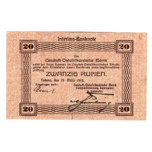 German East Africa 20 Rupien 1915
