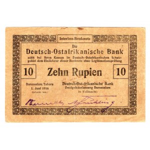 German East Africa 10 Rupien 1916