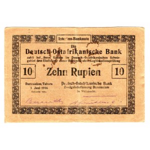 German East Africa 10 Rupien 1916