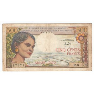 Madagascar 500 Francs 1964 - 1973 (ND)