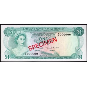 Bahamas 1 Dollar 1968 Specimen