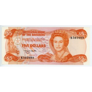 Bahamas 5 Dollars 1974 (1984)