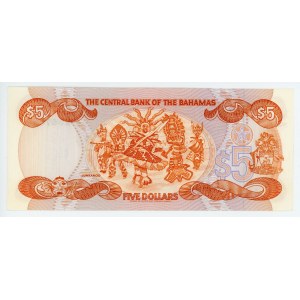 Bahamas 5 Dollars 1974 (1984)