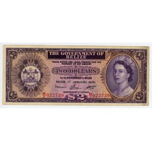 Belize 2 Dollars 1976