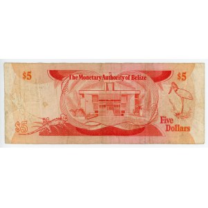 Belize 5 Dollars 1980