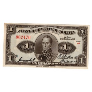 Bolivia 1 Boliviano 1928