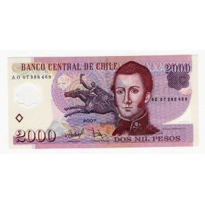 Chile 2000 Pesos 2007