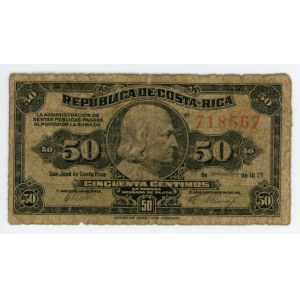 Costa Rica 50 Centimos 1921