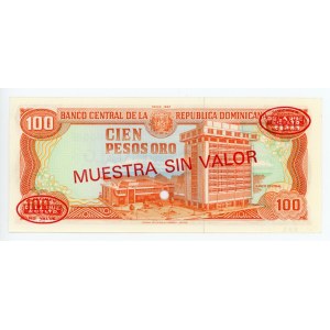 Dominican Republic 100 Pesos Oro 1987 Specimen