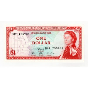 East Caribbean States 1 Dollar 1965 (ND)