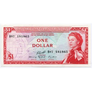 East Caribbean States 1 Dollar 1965 (ND)