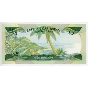 East Caribbean States 5 Dollars 1988 - 1993 (ND)