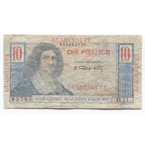 Guadeloupe 10 Francs 1947 - 1949 (ND)