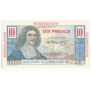Guadeloupe 10 Francs 1947 - 1949 (ND) Colbert