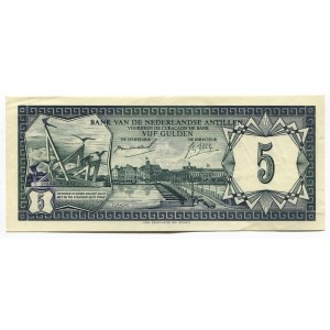 Netherlands Antilles 5 Gulden 1967