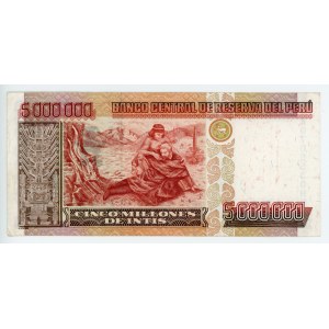 Peru 5000000 Intis 1990