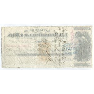 United States Helena Banking House of L.H. Hershfield&Bro 395.45 Dollars 1869 VERY RARE
