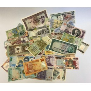 World Unsearched Lot of 100 Uncirculated Banknotes 20th Century