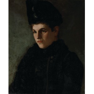 Johannes SCHLATTER, PORTRET KOBIETY, 1888