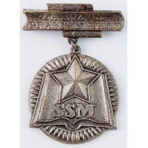 MEDAL ZA PRACĘ Z KSIĄŻKĄ, Czechosłowacja, po 1950