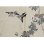 KŌNO BAIREI, PARA PTAKÓW, 1881